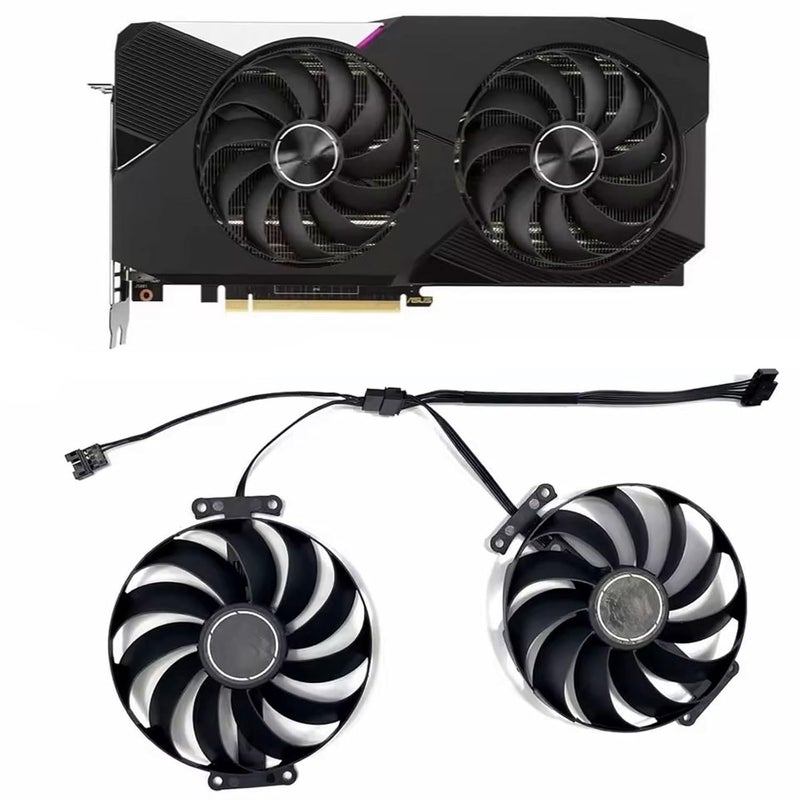 LTANDBR مروحة تبريد بطاقة الرسوميات RTX3070 3060Ti من ASUS GeForce 2PCS 95mm 7PIN T129215SU FDC10U12S9-C 12V 0.5A - Image 1